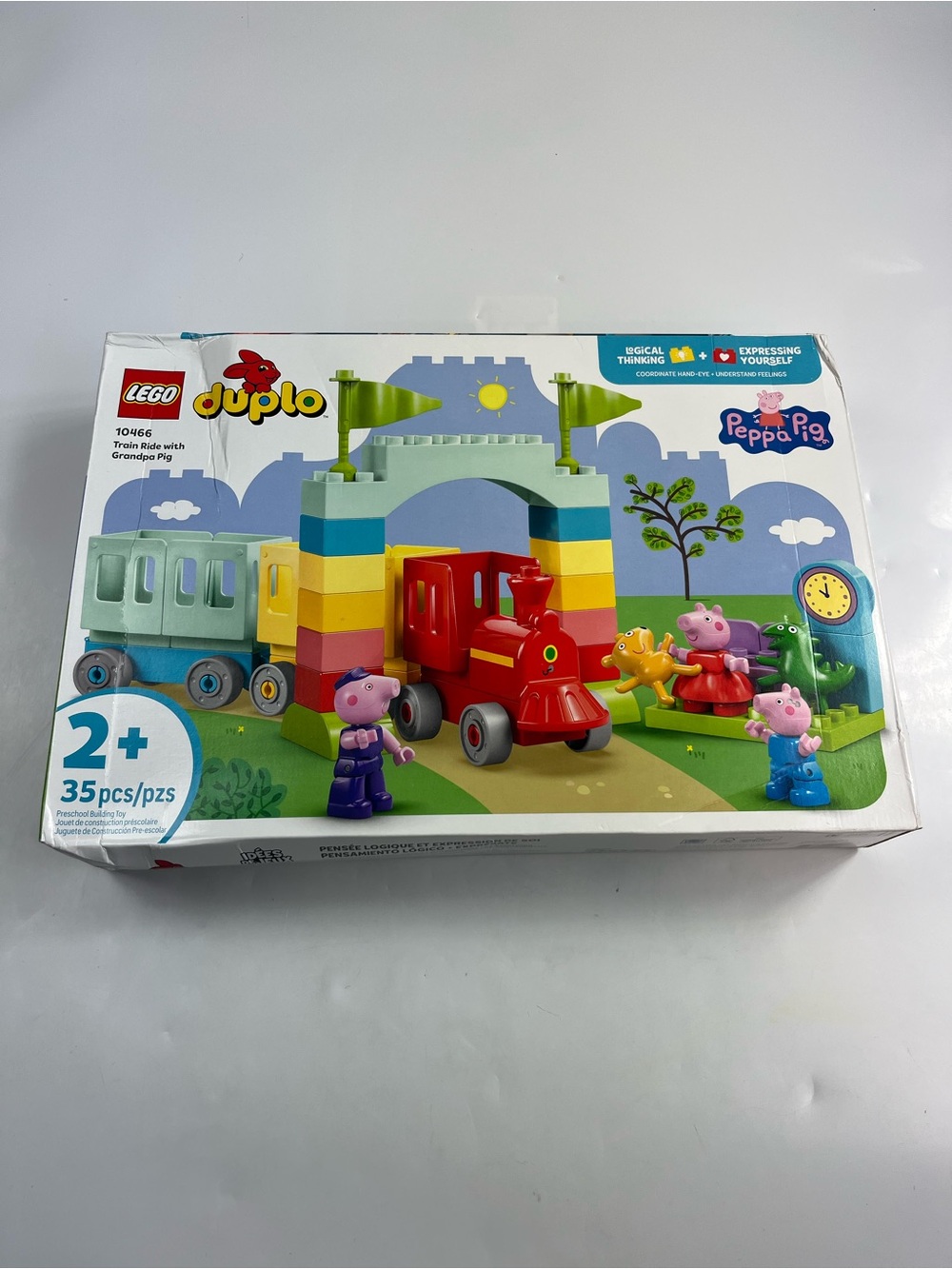 LEGO DUPLO Peppa Pig Train Ride with Grandpa Pig Building Lego 10466